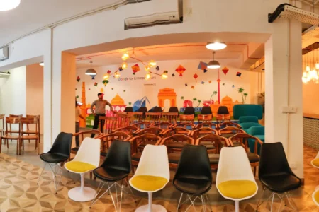 Collaborative coworking environment in Jhandewalan Delhi
