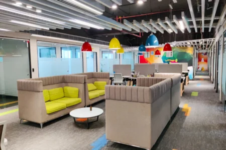 Shared office and private cabins at Nukleus Noida