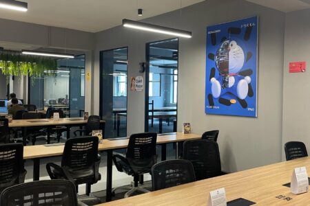 Private cabins and flexible workspaces at Desker Coworking Sector 2