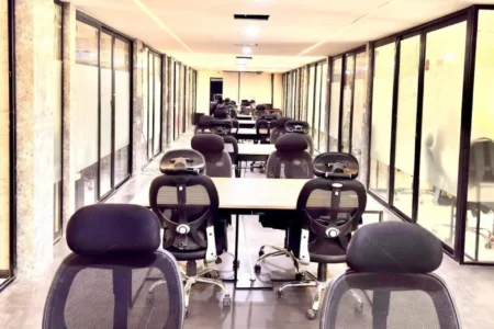 Private cabins and open desks at MyWorx Noida Sector 4