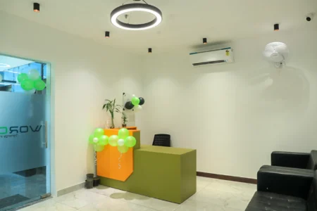 Private cabins and open desks at Worcoz Noida