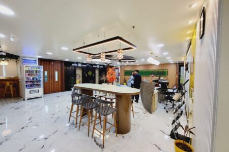 Modern coworking space at EFC Trapezoid IT Park, Sector 62 Noida with premium office cabins, meeting rooms, and collaborative work areas.